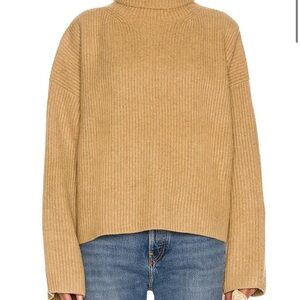Camel Wool Toteme Turtleneck Sweater
